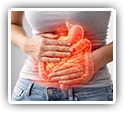 Illustration of abdominal pain